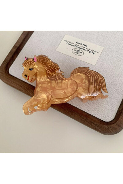 Nolana Brown Horse Figured Bone Acetate High Quality Buckle