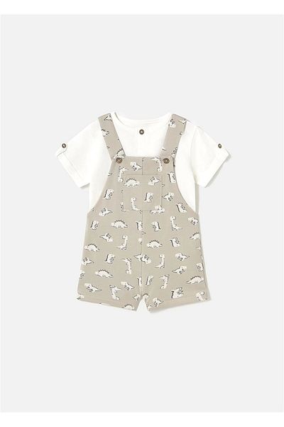 MAYORAL Baby Boy T-Shirt and Romper Set - Bone 1650