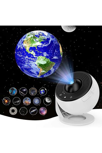 AWH Star Projector – 360° Auto Rotation, Timed Planetarium Night Light