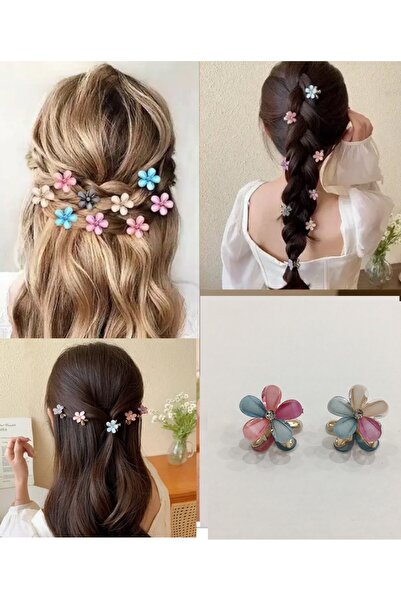 NEW HİLL 2 Τεμάχια Μικρό Λουλούδι Πέτρινο Μάνταλο Πόρπη-2 εκ. Διάμετρος