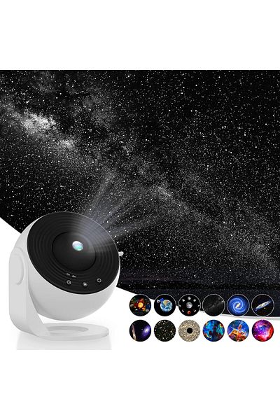 AWH Star  Planetarium Projector Ultra Clear Galaxy Night Light 4K Replaceable 12 Discs 360° Rotation