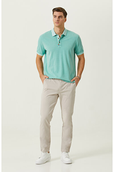 Network Bej Düz Paça Casual Pantolon