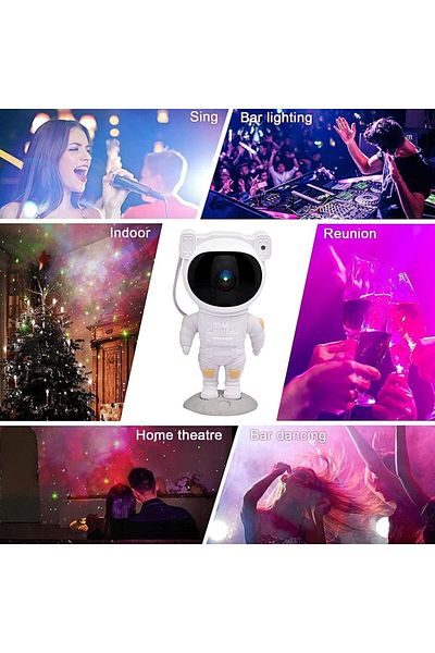 AWH Astronaut Projector  360° Rotatable Galaxy with 7 Nebula Effects, Night Sky Space Light