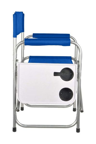 Cady One Lightweight Foldable Portable Chair With Side Table And Two Cup Holders Suitable For Camping