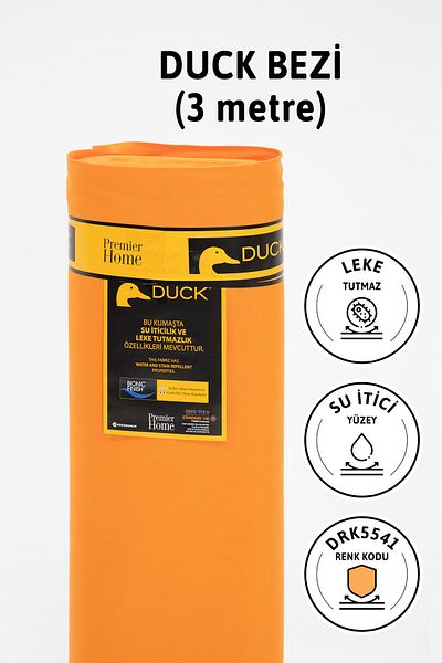 FAVORA Premier Meter's Duck Linen Υφασμάτινο Αδιάβροχο Πανί 3 μέτρων Drk5541 - Πορτοκαλί