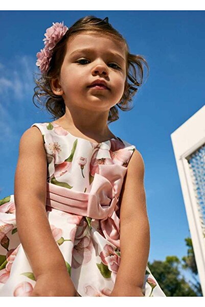 MAYORAL Abel&Lula Kız Bebek Baskılı Elbise Pembe