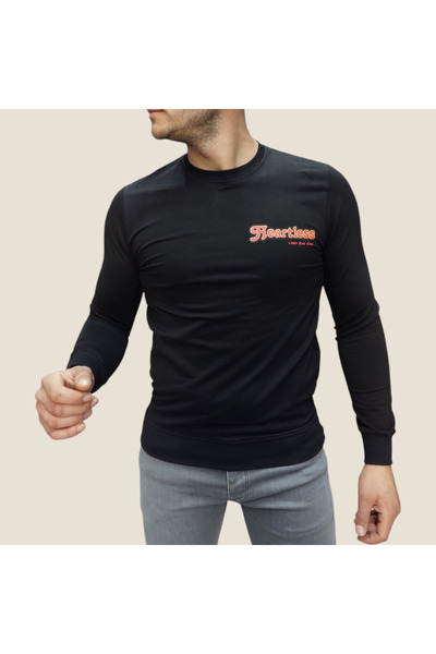 Heartless Baskılı Erkek Sweatshirt
