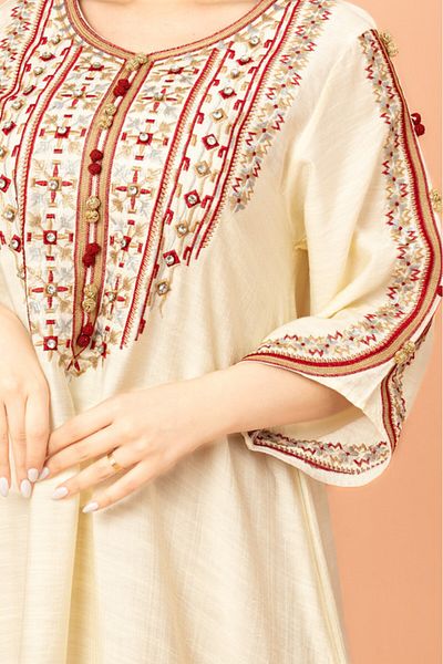 IKKXA Classic Embroidery Jalabiya