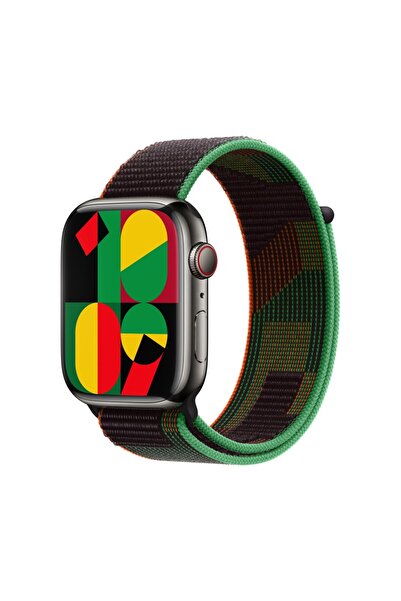 Techmaster Apple Watch 7 8 9 10 Seri 40 41 42mm Uyumlu Black Unity Spor Kordon