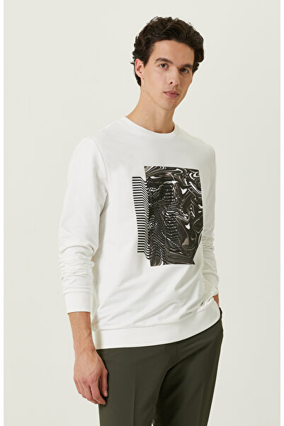 Network N-tech Ekru Bisiklet Yaka Sweatshirt