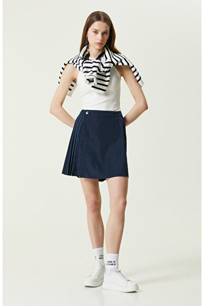 Network Lacivert Mini Etek