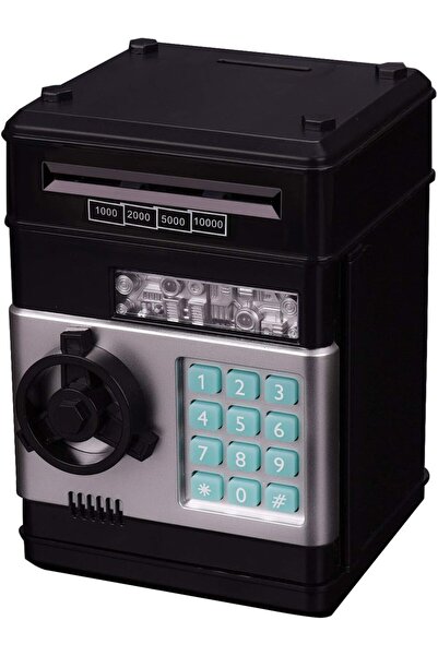 AWH حصالة نقود إلكترونية صغيرة مزودة بكلمة مرور وحافظة للعملات المعدنية والنق...