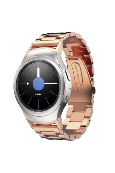 Techmaster Samsung Gear Watch 3 41mm Active 2 40 44mm Uyumlu Çelik Kordon 20mm