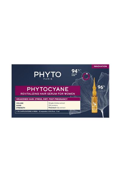 Phyto Phytocyane Revitalizing Hair Serum Women Ampoules 5ml 12s