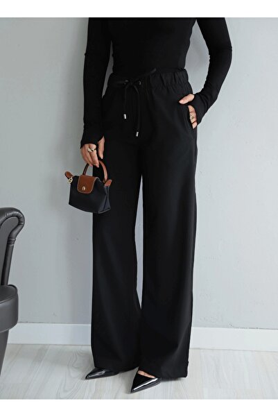 Purple by Banu Beli Lastikli İpli Pantolon