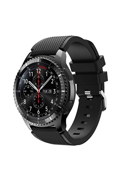 Techmaster Samsung Gear S3 Gear Watch 3 45mm Uyumlu Silikon Kordon Kayış
