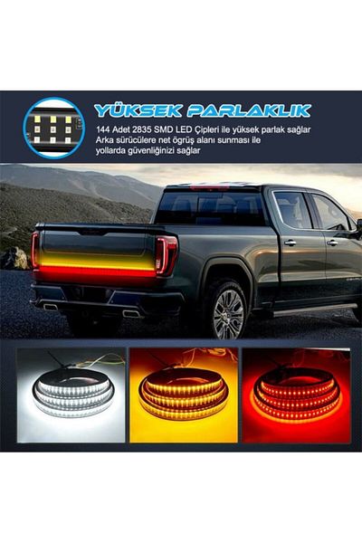 Techmaster Pick Up Off Road 4x4 Under Luggage Sliding LED Signal 5 Modes 120cm
