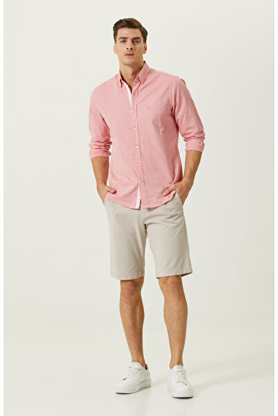 Network Taş Rengi Duble Paça Şort