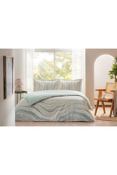 Özdilek Σετ Παπλωματοθήκη με Ελαστικό Σεντόνι King Size Natural Marble