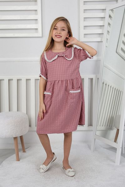 ÖYKÜ KİDS Rochie pentru fetiță Seersucker Fabric