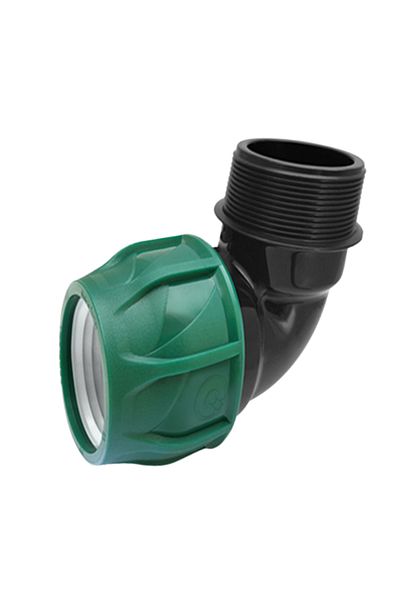 POELSAN Coupling Male Elbow 32X1" - 5 Pieces, Irrigation Pipe Connection Tube Elbow