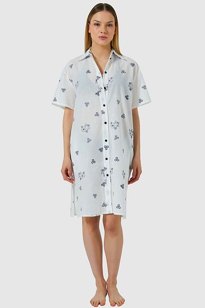 AYYILDIZ 3863 Rochie de plajă albă neagră