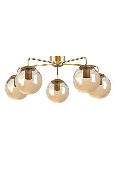 Uçar Maria Modern Globe (Clossed) Glass Plophonier Chandelier