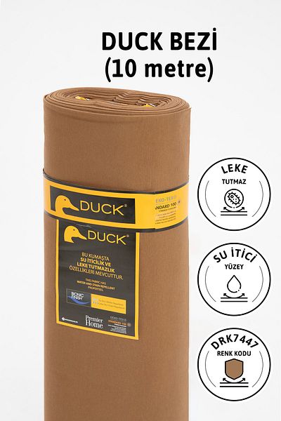 FAVORA Premier Meter's Duck Linen Υφασμάτινο Αδιάβροχο Πανί 10 μέτρων Drk7447 - Καφέ