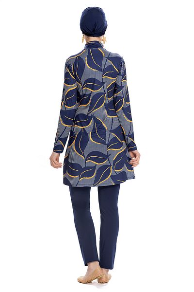 REMSA Μαγιό Navy Blue Lycra Full Covered Hijab - 252-504