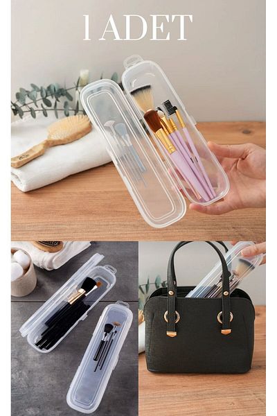 Bayev Multix Lockable Lid Makeup Brush and Pencil Duster Organizer Box