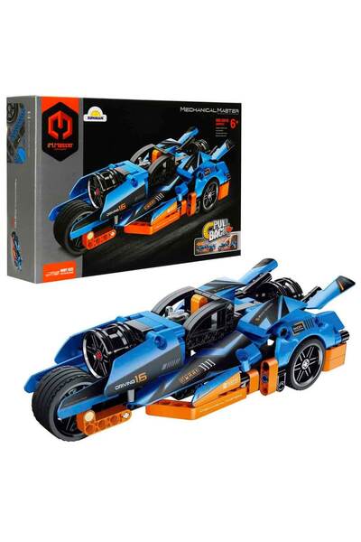 im Master iM. Master Çek Bırak Mavi Motosiklet 202 Parça