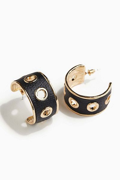 H&M Coated hoop earrings