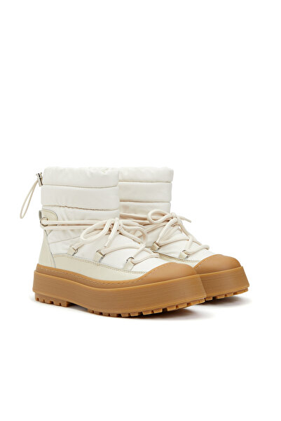 Network Açık Bej Kadın Deri Bot