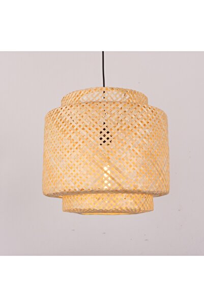 Mylamp Sitrus 40x37 cm. Doğal Bambu Avize