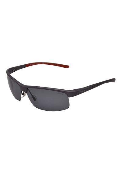 Mustang Men's Rectangle Polarized Sunglasses MU 1337 COL 02