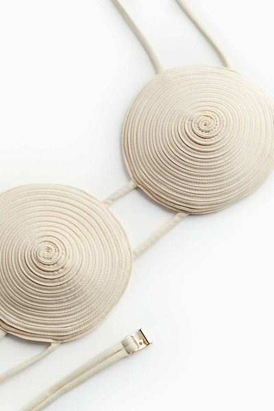 H&M Spiral-seam bikini top