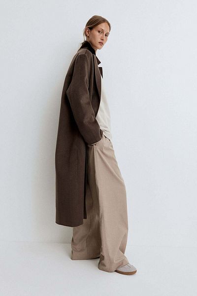 H&M Wide twill trousers