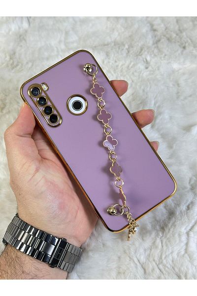 Vip Case Xiaomi Redmi Note 8 مقبض يدوي مقاوم للأوساخ وقابل للمسح وحماية الكاميرا اللامعة من السيليكون