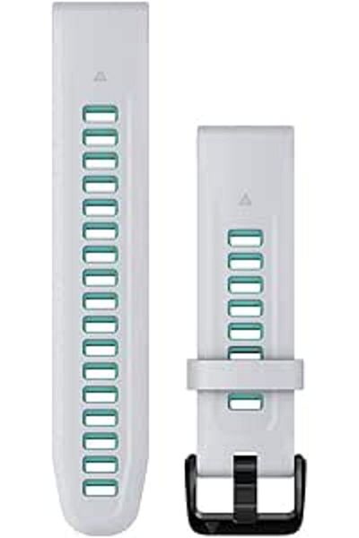 Garmin QUICKFIT 20 WATCH BANDS WHITESTONE/AQUA SILICONE BAND