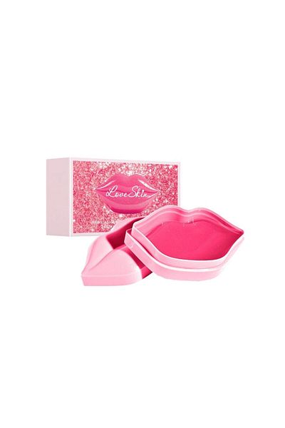 Love Skin Hydrogel Lip Mask 60 g 20 pcs - Hydrogel Lip Mask with Rosehip Extract