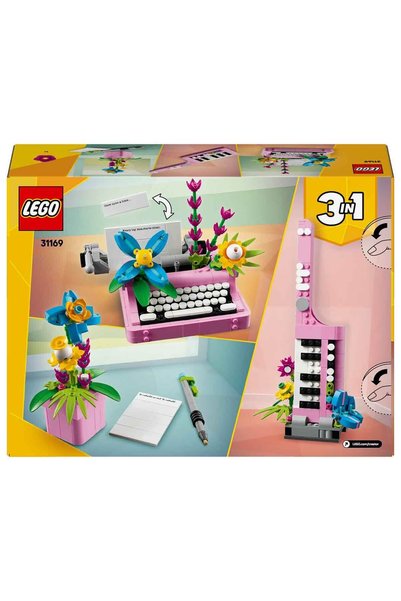 LEGO Creator 3-in-1 flower typewriter 31169 - keytar or s for children aged 8 and over
