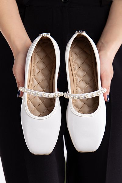 Slipcat Pantofi de balet pentru acasă și în aer liber Skin Pearl pentru femei