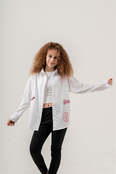 ANGELOS GIRLS Cămașă Flam din bumbac pentru fete P1085