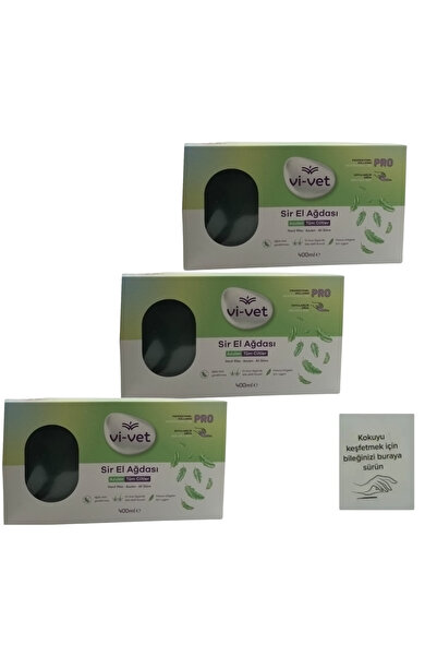 Vi-vet Kalıp Ağda Azulen 400 ml yeni ambalaj 3 ADET + koku kartı hediye