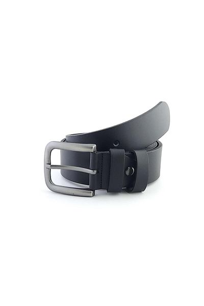 Quicksteps Qs2504 Black Genuine Leather Belt - Vegetal