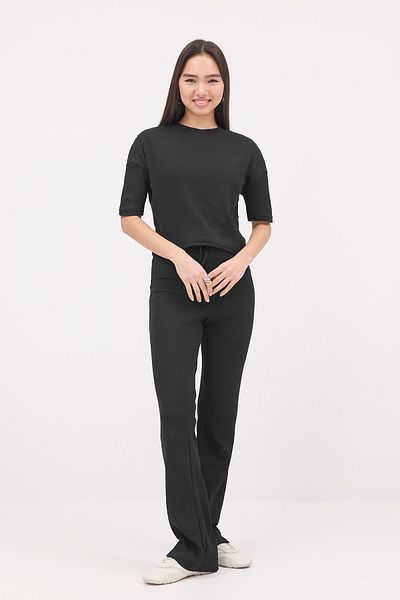 Addax Crew Neck Short Sleeve Top and Bottom Set Tkm13115-u3