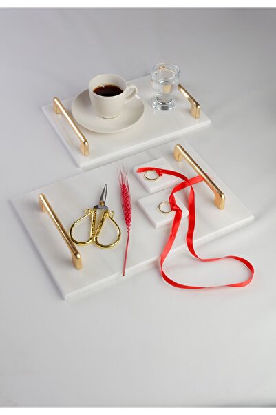 MERALP 8 bucăți 2 tăvi de logodnă - mânere cu profil metalic din seria specia...