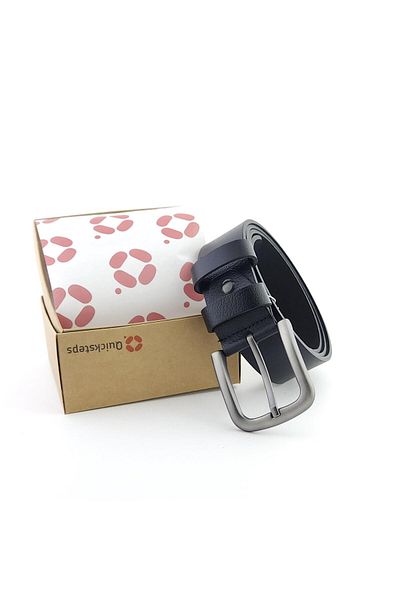 Quicksteps Qs2501 Black Genuine Leather Buffalo Belt
