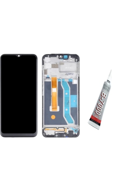 SDT Realme C11 Screen Touch Slatted (Black) B7000 Adhesive
