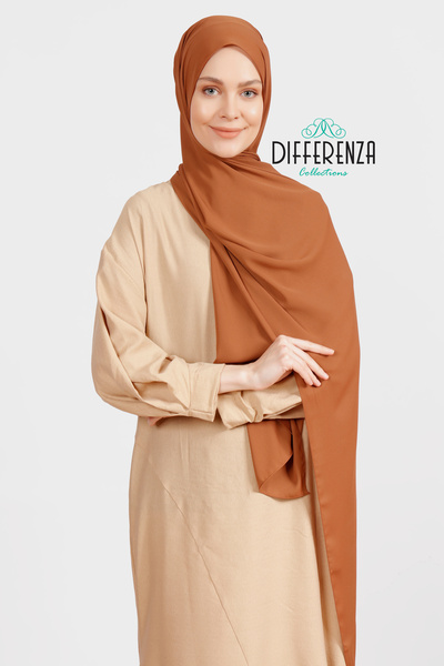 Differenza Crepe Shawl Vivid Tile